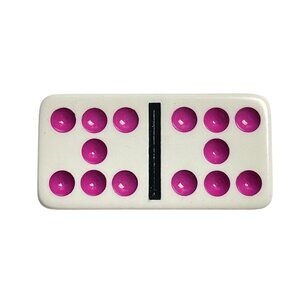 Double Nine Dominoes Replacement Tile 7 7 Color Dot Vintage 1998 mq